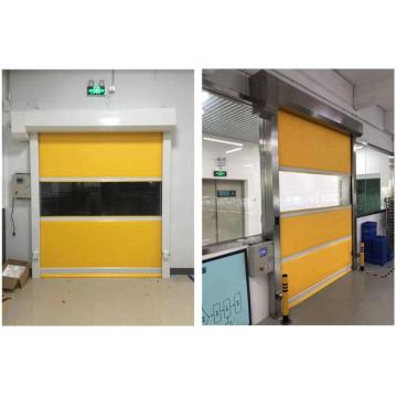 Dust-free workshop transparent rolling door