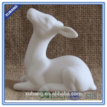 White hanging reindeer ceramic christmas hanging deer ornament