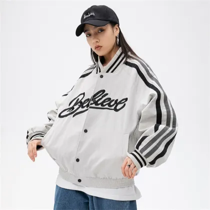 Ladies Grey Baseball Uniform Casual