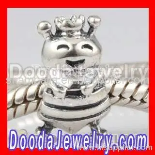 European Bee Charm Queen Bee Bead 