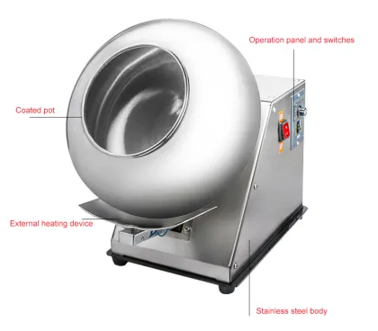 Almond Coating Machine & Peanut Coating Pan for Food Factories