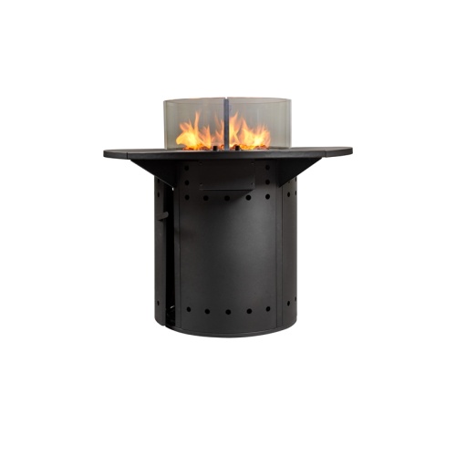 Sturdy Iron Gas Fire Pit Table with ODS