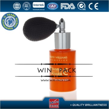 30ml orange gasbag bottle with blue color gasbag sprayer, colored gasbag bottle manufacturer