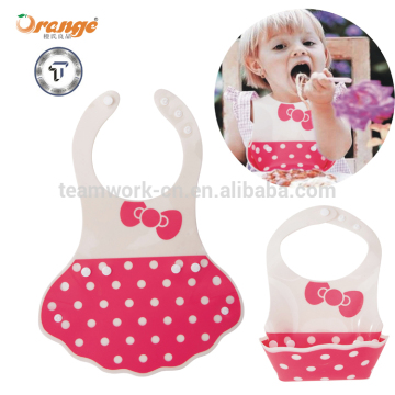Noble style little Gentleman and Lady silicone baby bib manufacturer
