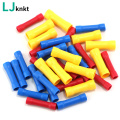 60/120pcs BV1.25/2.5/5.5 Insulated Crimp Terminals Electrical Wire Cable Connector 0.5-6.0mm2 10-22AWG Crimping Straight Butt