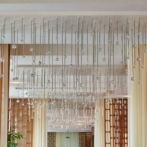 Modern customizable banquet lobby rain drop chandelier