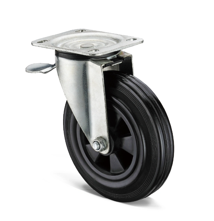 Heavy Duty Casters With Rubber Wheels