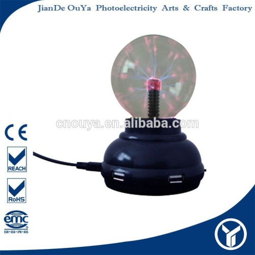 Christmas wholesale in China with 4 ports HUB big plasma ball design