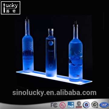 2016 fashion Led Lighting Base Wine Bottle Display Shelf