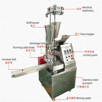 Automatic Steamed Bun Momo Maker / Chinese Baozi Making Machine