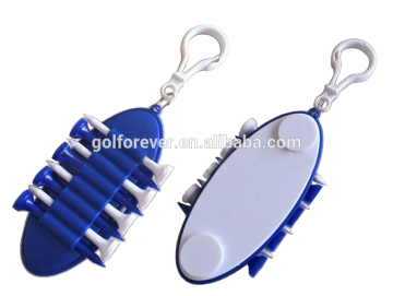 plastic golf tee holder & golf tee caddy