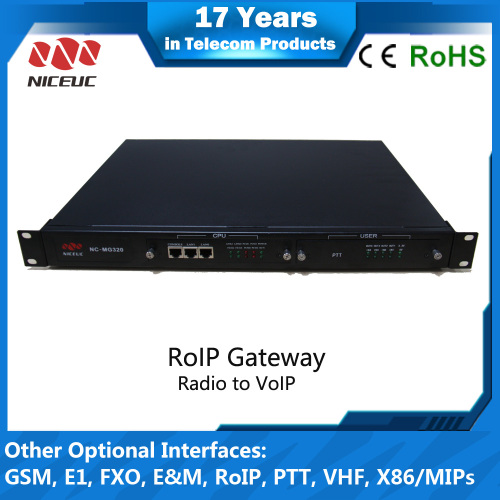 RoIP gateway which connects Radio and VoIP