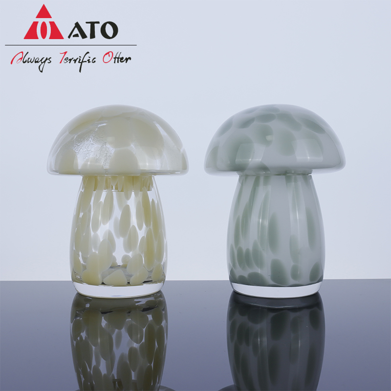 Polished Mushroom Shaped Stone Quartz Crystals Decoration