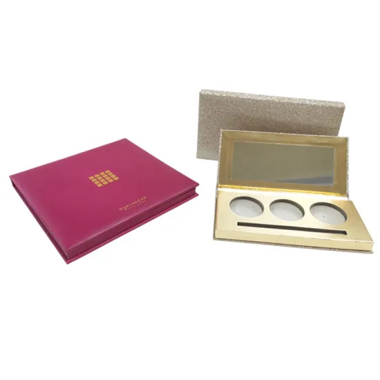 Cardboard Cosmetic eye shadow palette gift boxes