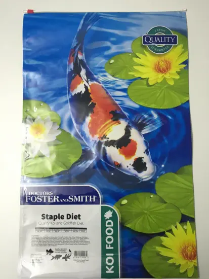 Custom Plastic Slider Zipper Pouch for Koi Food