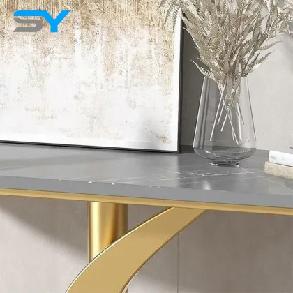 SIYANG Factory Metal Frame Console Table for Hotel and Apartment Decor