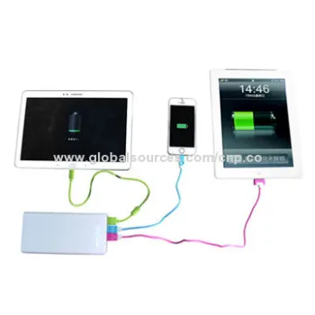 High Capacity Power Bank with Triple USB, 2,4000mAh, Max Output 4A, Amazing Design