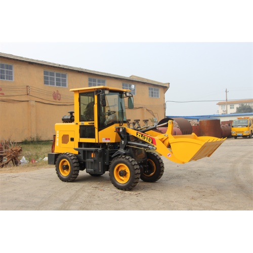 Small front loader tractor with diesel motor