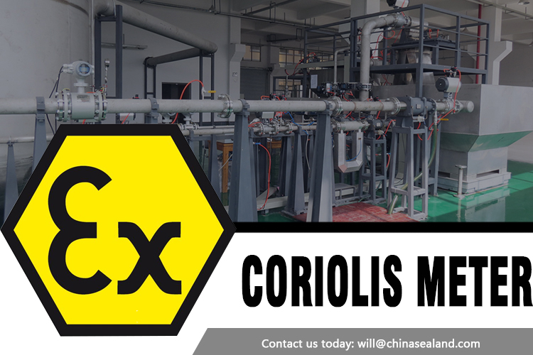 Coriolis mass flow meters to measure mass and density