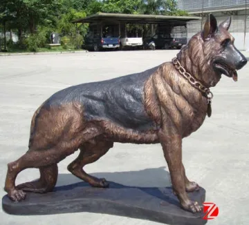 life size wolf dog statues for garden decor