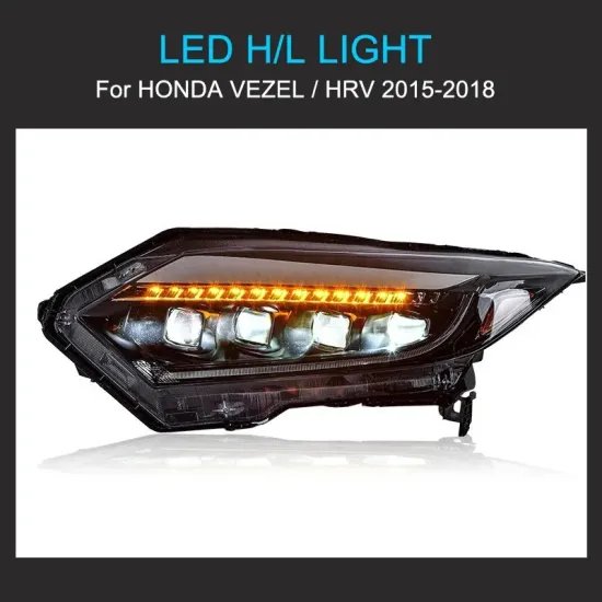 Original LED Headlight for HRV/HR-V and Vezel (2015-2018) - Black Housing