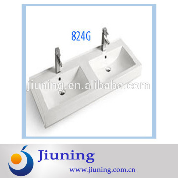 Bathroom Above Counter double Ceramic Art Basin