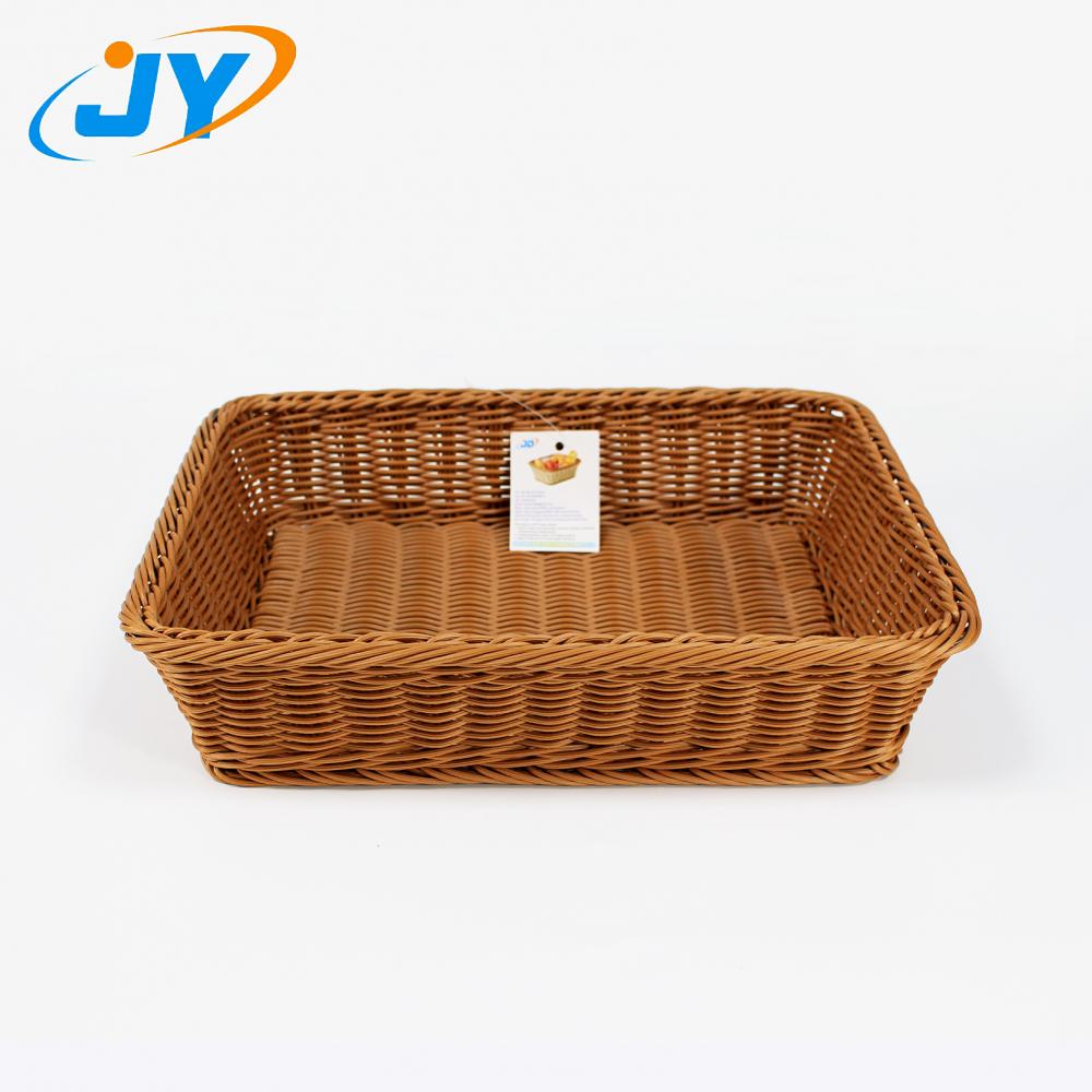 polyrattan rectangular bakery bread basket