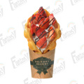 Tapa para llevar disponible Papel Francesa Fries Scoop Cup