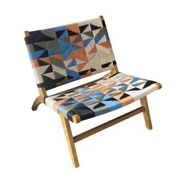 Woven Rattan Pool Teak Wooden Outdoor Lounge Chair