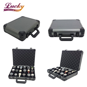 Large Aluminum Briefcase for 18 Watches