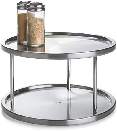 Estante de cocina de doble nivel Lazy Susan Turnable al por mayor