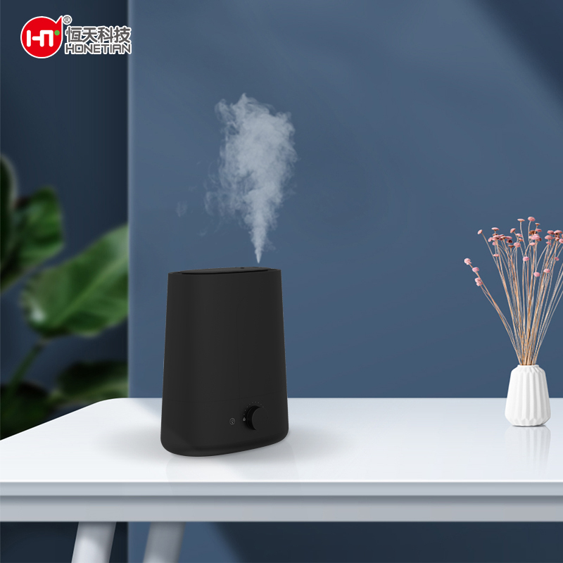 HONETIAN knob control night light 6.0L capacity large mist output custom colors plastics indoor top fill humidifier