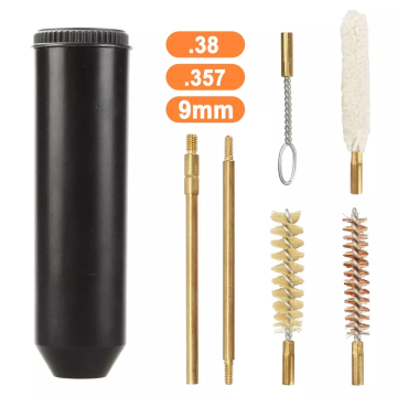7 pc's pistoolreinigingsborstels kit voor 9 mm wapenschoonmaak gereedschapsgereedschap
