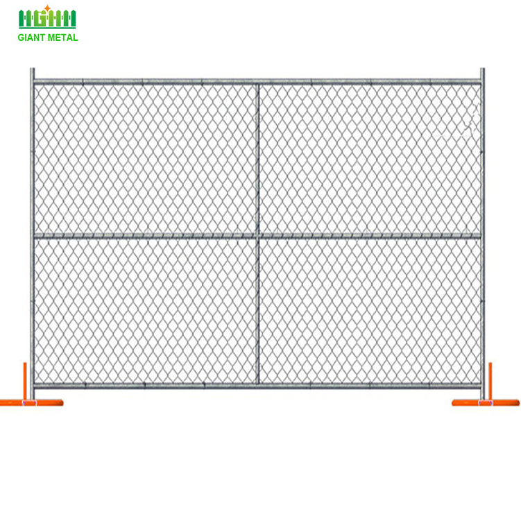 factory removable garden temp chain link fence construction