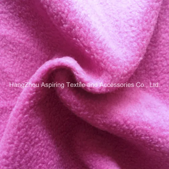 100% Polyester Knitting Polar Fleece Fabric 75D/96f
