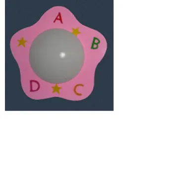 Star shape simple children ceiling lights