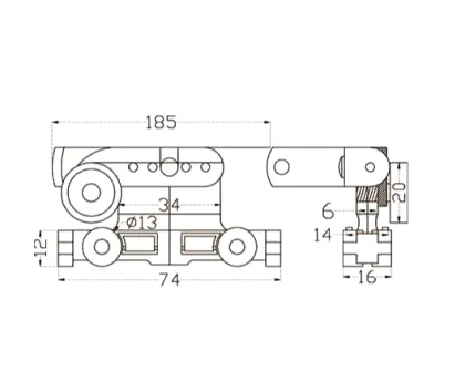 White Motorized Curtain Carrier Poles and Track Accessories
