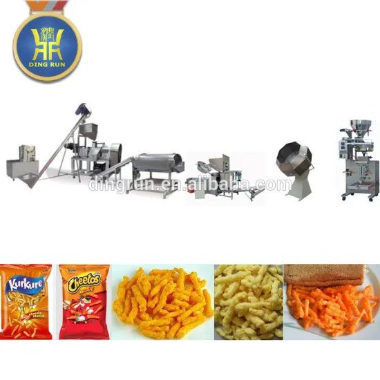 Jinan manufacturer fried niknaks kurkure making machine