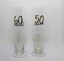 personalised pilsner beer glasses