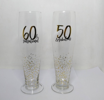 personalised pilsner beer glasses