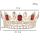 Large Red Rhinestones Bridal Tiara Queen Crown