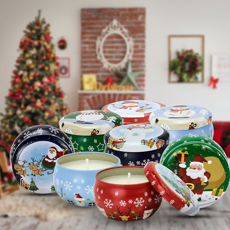 Wholesale Scented Christmas Candle With Lid