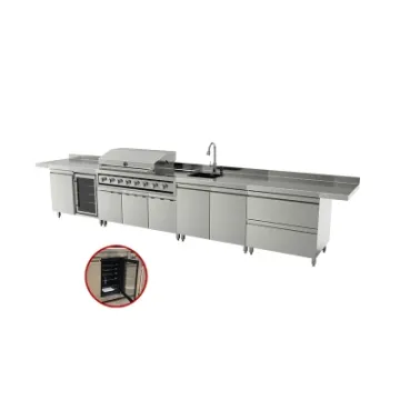 China Wholesale Outdoor BBQ Grill Patio Bar Kitchen Cabinet Drawer
