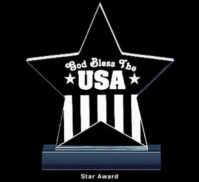 crystal glass star paperweight