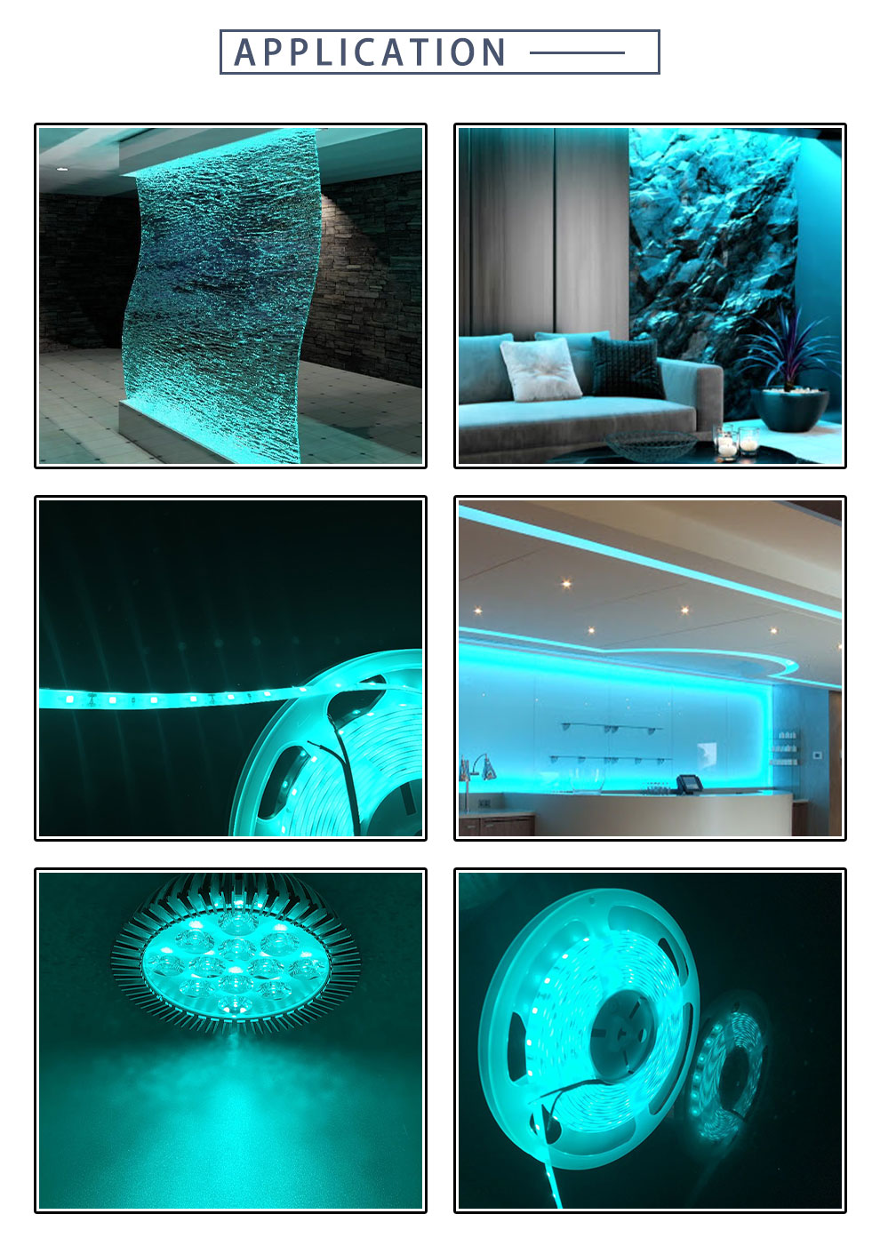 Water blue LED application