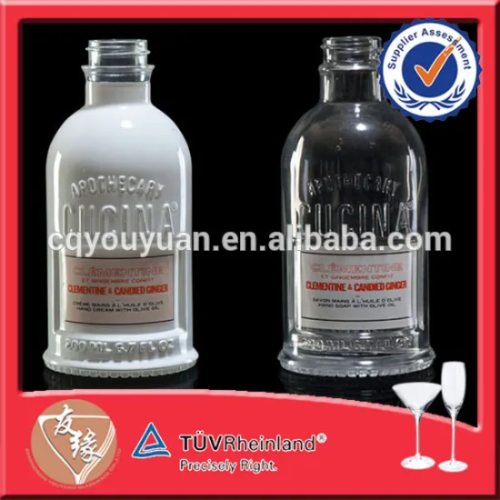 Round Clear Soda Bottles Photos Glass Bottles 200ML Screw Cap