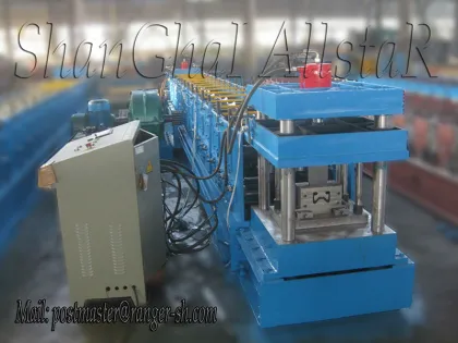 Galvanized Steel Sigma purlin forming machine/rack shelf metal post roll former Metal Sigma post roll forming machine