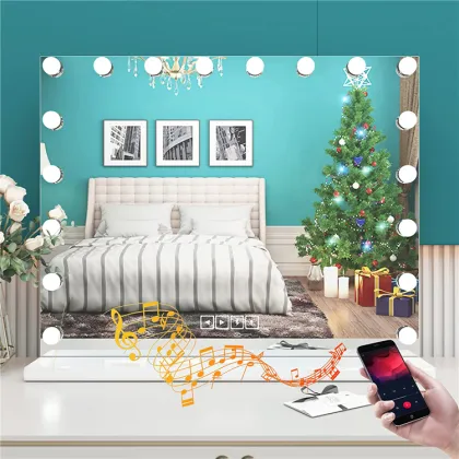 Portable LED Lit Hollywood Makeup Mirror for Girls