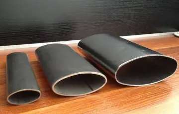 Flat Oval Aluminum Extrusion Profiles Tube