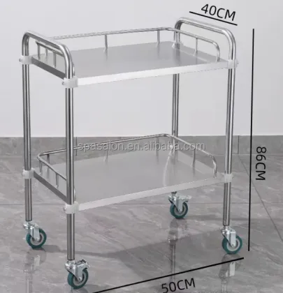 Stainless Steel Medical Treatment Trolley Hospital Nurse Medical Equipment Cart Hospital Trolley